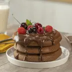 Hot Cakes Rellenos de Chocolate  