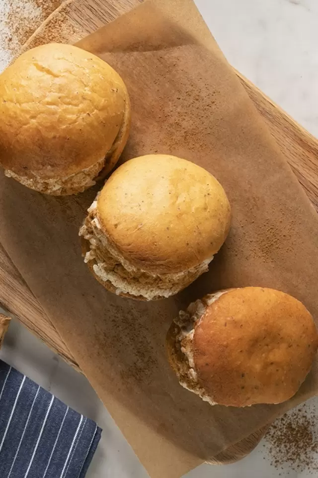 Berlinesas Rellenas de Arroz con Leche