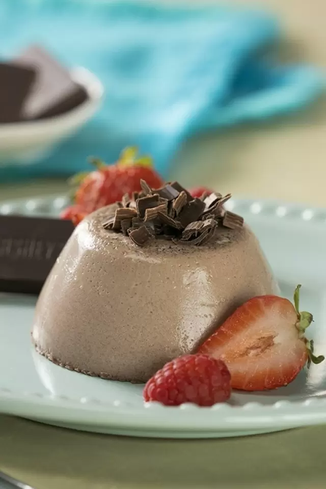 Panna cotta de chocolate