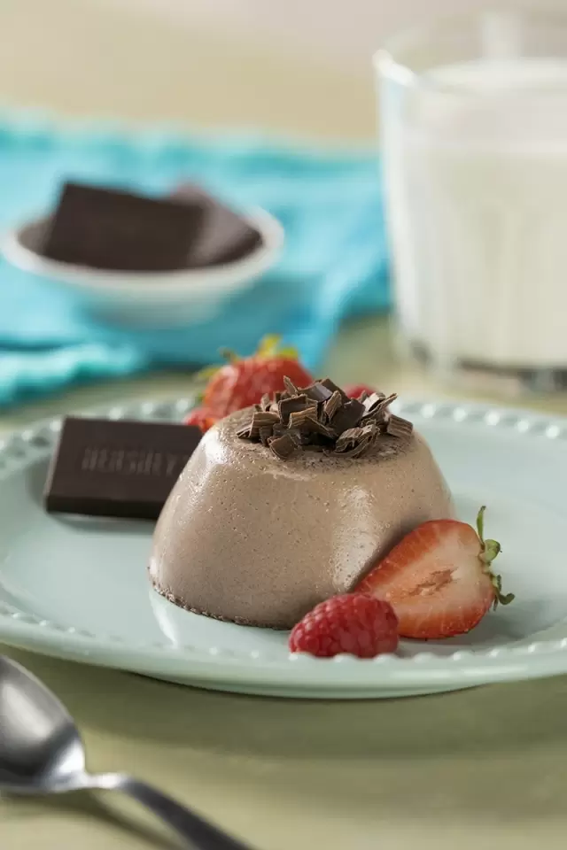 Panna cotta de chocolate