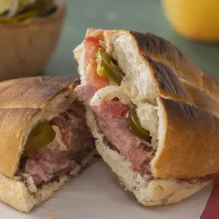 Pork Cheese Sandwich