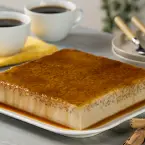 Flan de arroz com leite