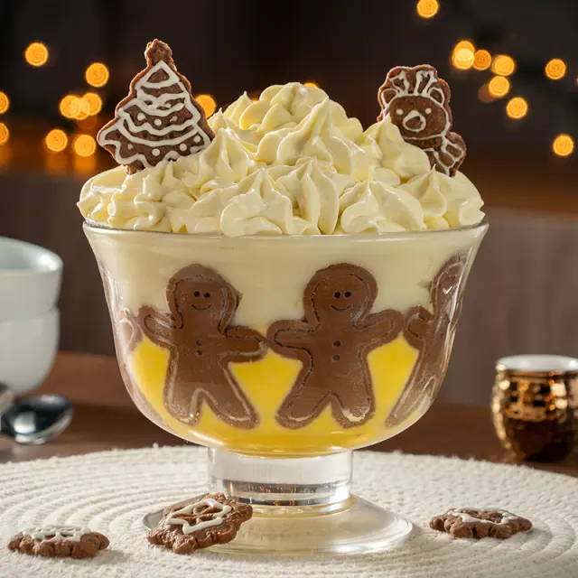 Gelatina de rompope natalina