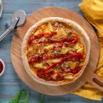 Pizza havaiana de atum
