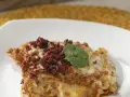 Bean and chorizo Aztec pie