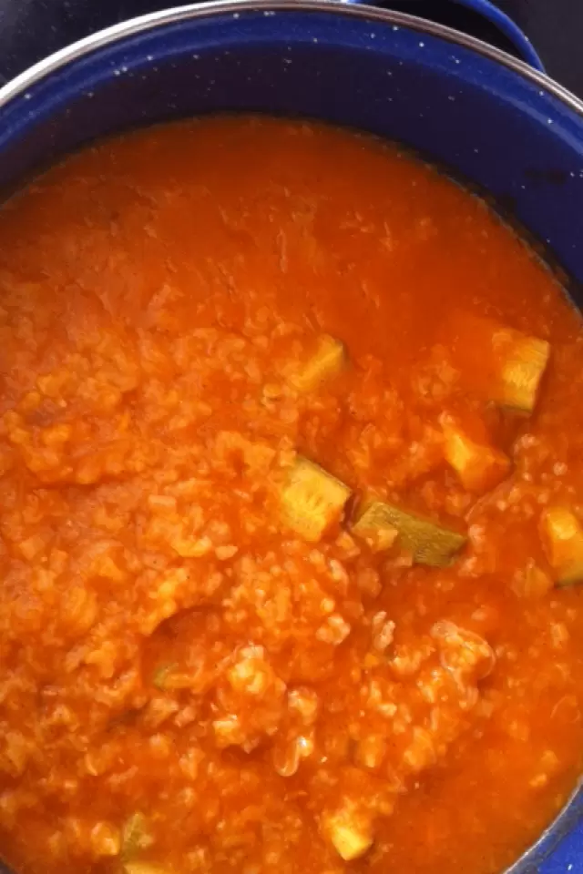 Sopa de Tomate y Arroz