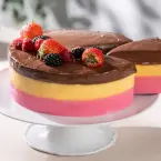 No-Bake Neapolitan Cake