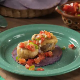 Tortilhas de repolho roxo