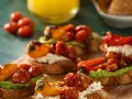Lanchinhos fáceis com tomatinhos