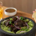 Rib Eye Chicharrón with Guacamole