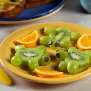 Sobremesa saudável para crianças: Tartarugas de kiwi  