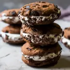 Brownie Ice Cream Sandwich
