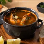 Caldo de camarão com chipotle  