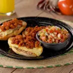 Molletes with chorizo  