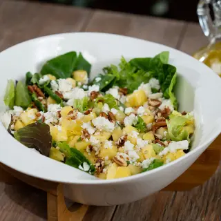 Salad with pineapple