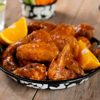Orange chicken wings  