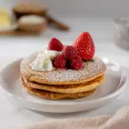 Hot cakes de queijo cottage  
