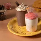 Copos de gelatina para café