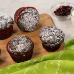 Chocolate Cupcakes with Cranberries  