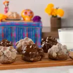 Mini chocolate pan de muerto