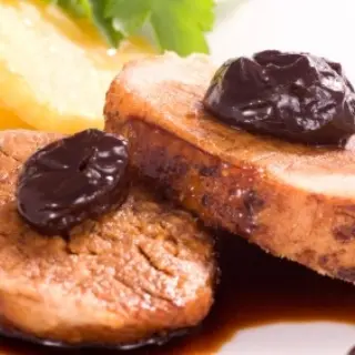 Pork Loin with Plums