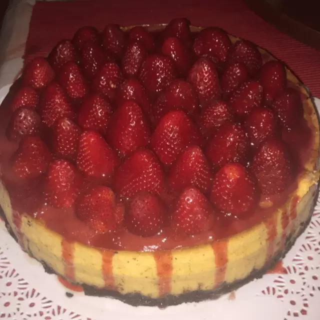 Cheese Cake with Strawberries