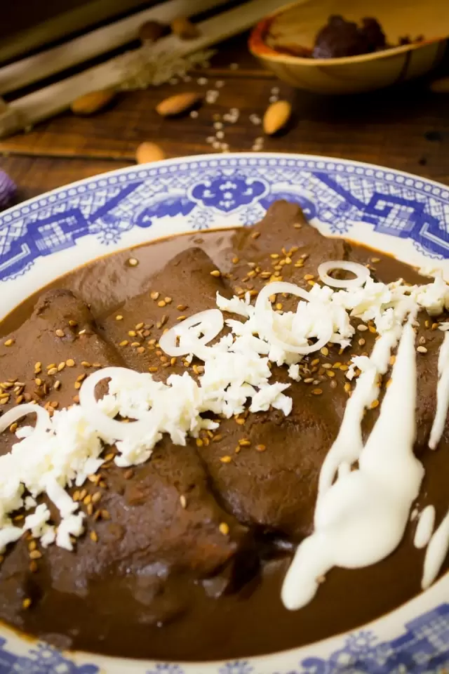 Enchiladas de Mole