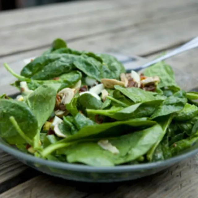 Spinach Salad with Curry Vinaigrette