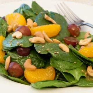 Ensalada de Espinacas con Mandarinas