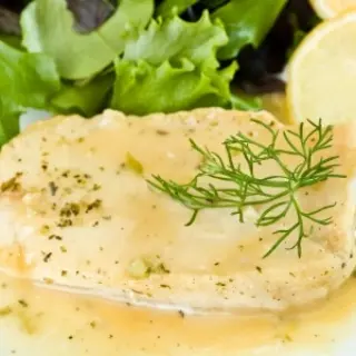 Fish with Creamy Mustard Sauce