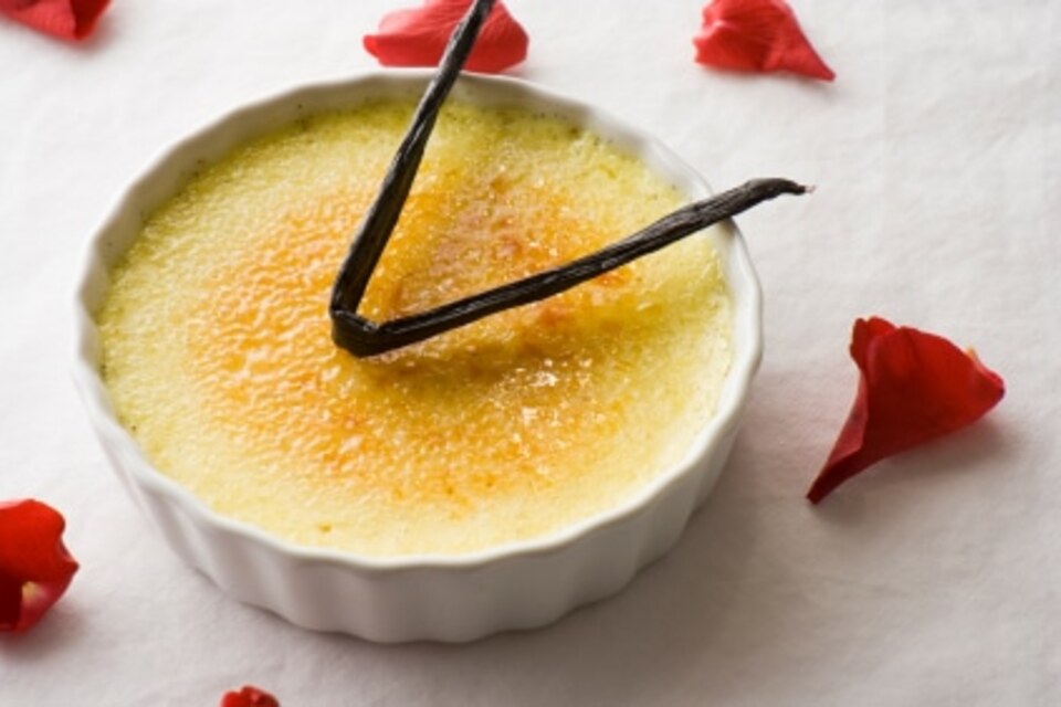 Creme Brulee con Vainilla y Limón