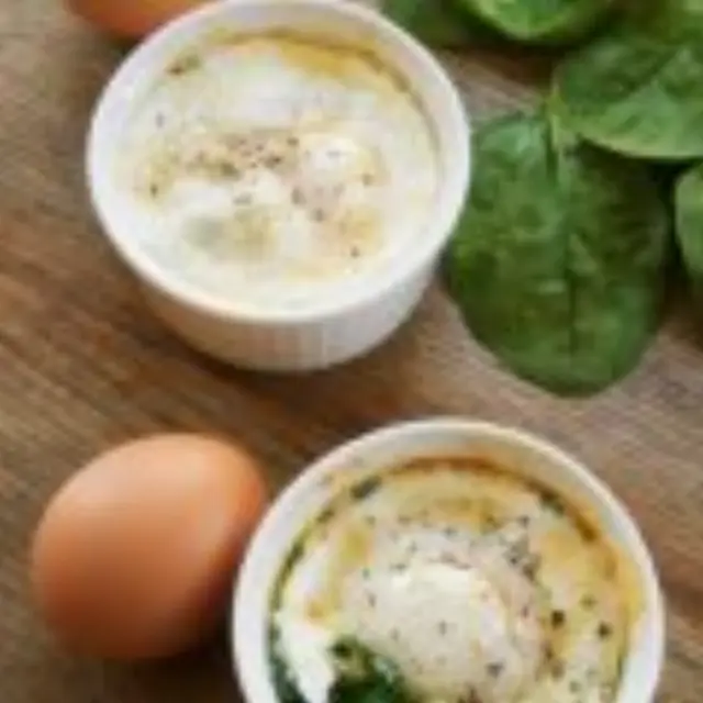 Baked Eggs with Spinach