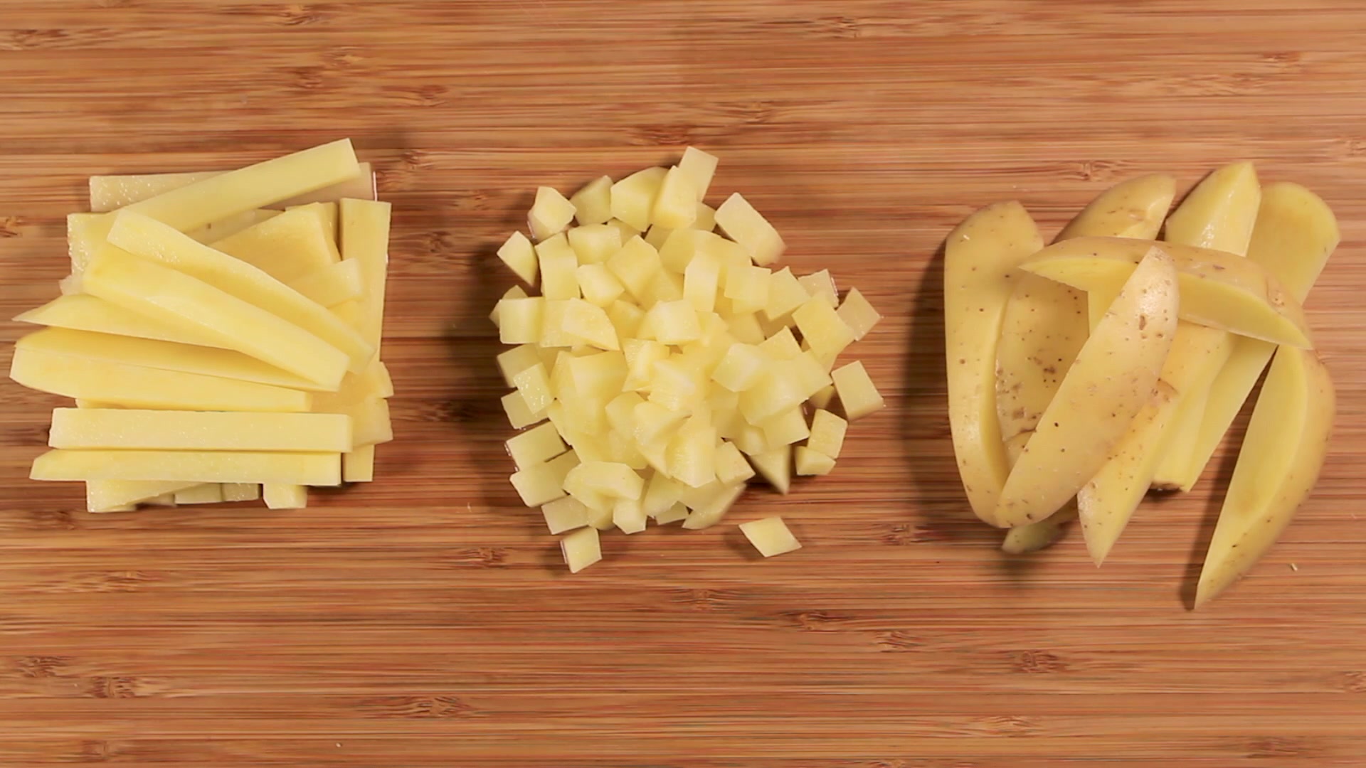 Tipos de cortes de patatas o papas y sus distintas elaboraciones