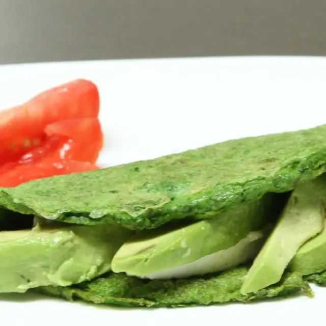 How to make green omelette